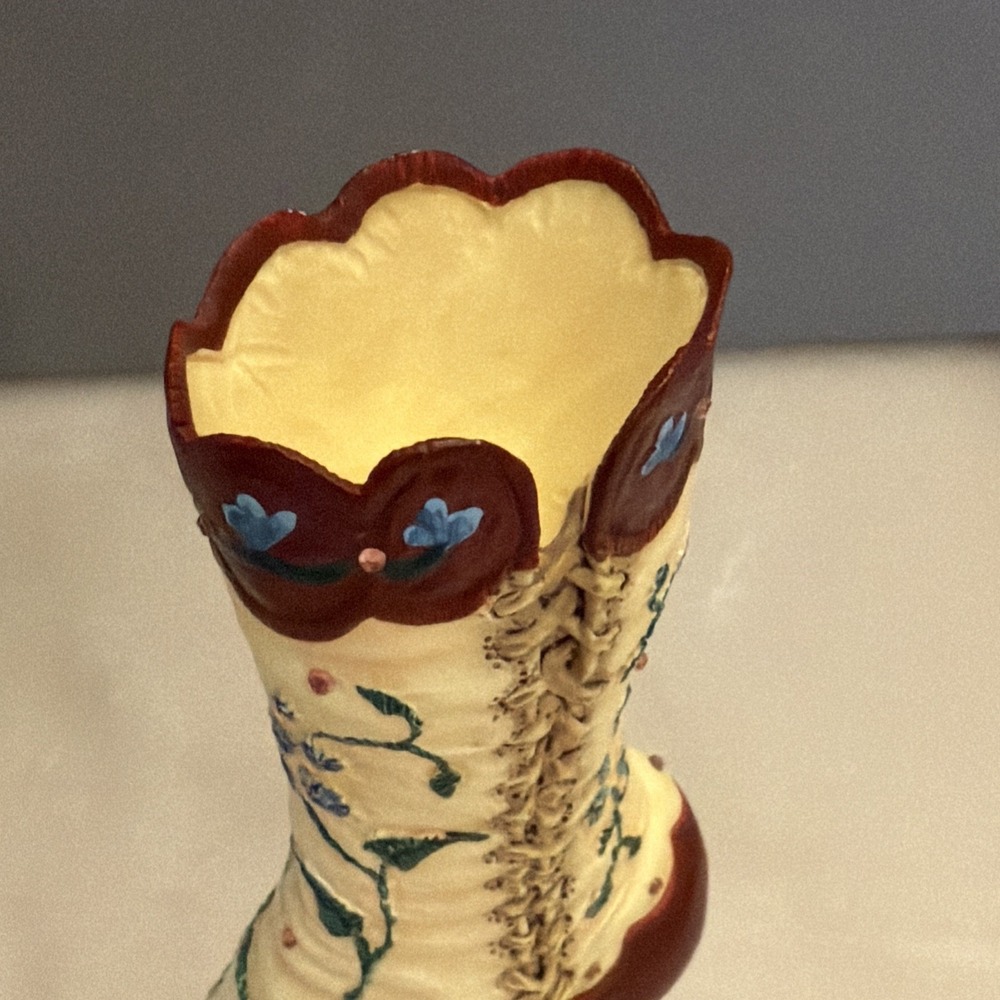 Just The Right Shoe By Raine 1998  "Opera Boot" #25005 Floral Victorian - Picture 3 of 10